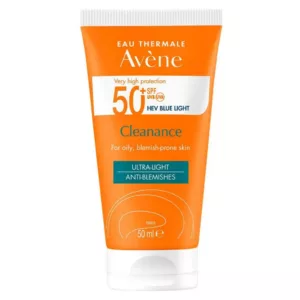 ضدآفتاب اون مخصوص پوست چرب و جوش دار cleanave SPF50