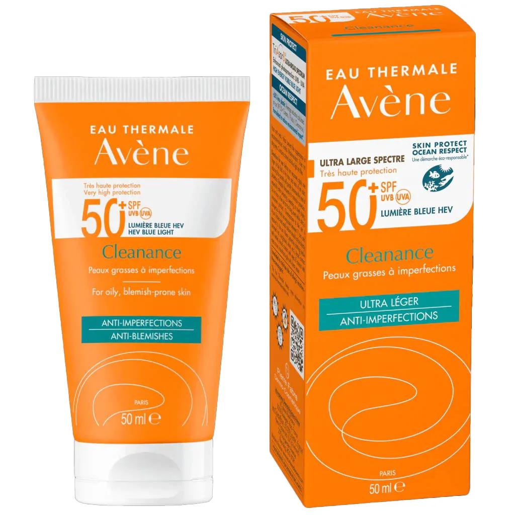 ضدآفتاب اون مخصوص پوست چرب و جوش دار cleanave SPF50
