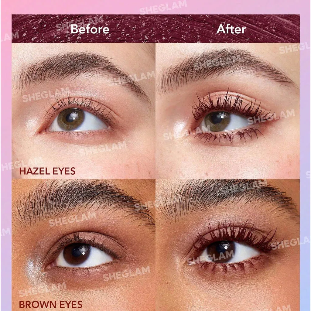 ریمل ضدآب شیگلم رنگ بورگاندی Waterproof burgundy