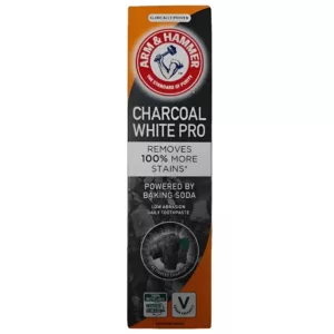 خمیردندان ذغالی سفیدکننده آرم اند همر CHARCOAL WHITE PRO