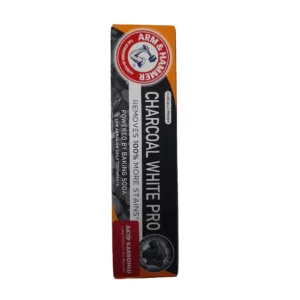 خمیردندان ذغالی سفیدکننده آرم اند همر CHARCOAL WHITE PRO