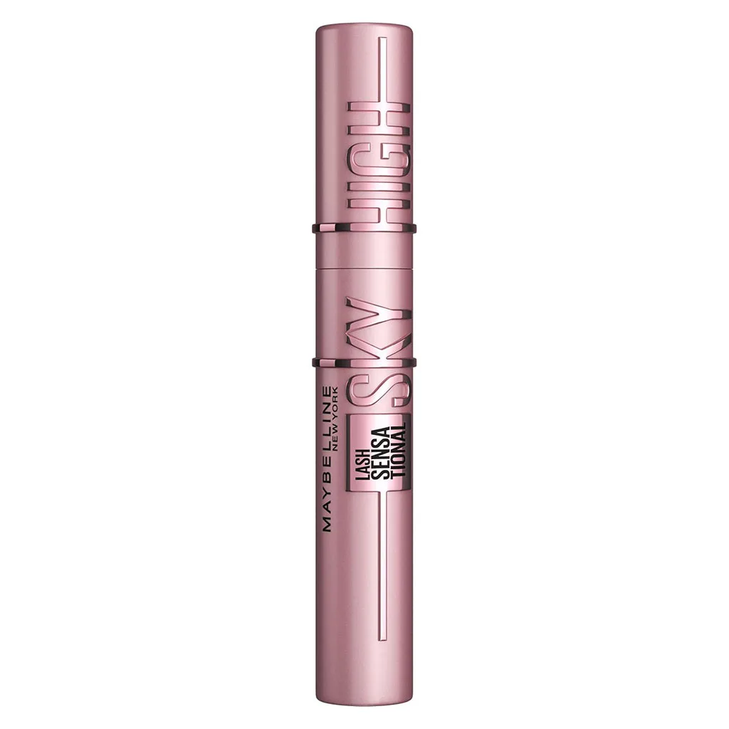 ریمل های اسکای میبلین اصل حجم دهنده قوی و بلند کننده بسیار مشکی فول سایز maybelline SKY HIGH mascara