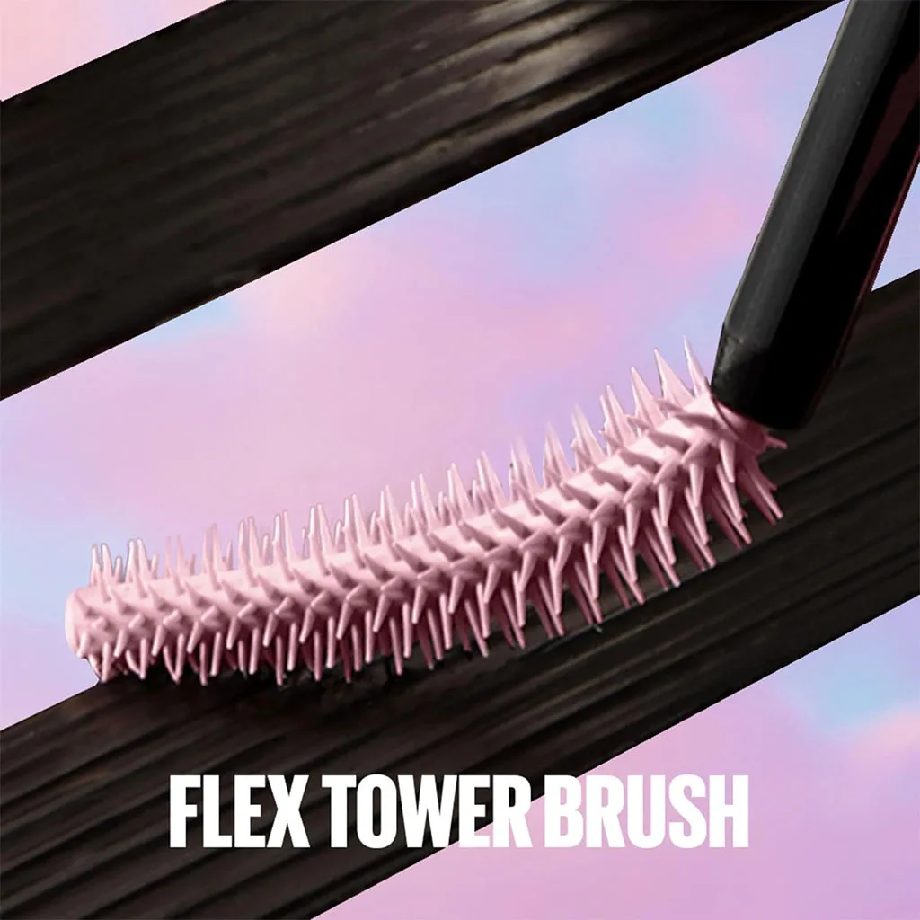 ریمل های اسکای میبلین اصل حجم دهنده قوی و بلند کننده بسیار مشکی فول سایز maybelline SKY HIGH mascara