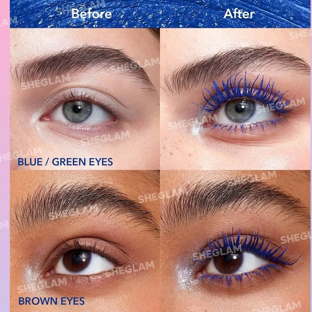 ریمل ضدآب شیگلم رنگ آبی waterproof