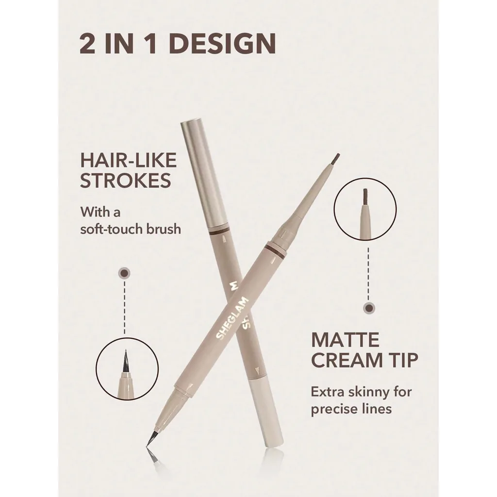 هاشور ابرو 2 طرفه شیگلم BROWS OF DIOMOND 2 IN 1 در 4 رنگ جذاب