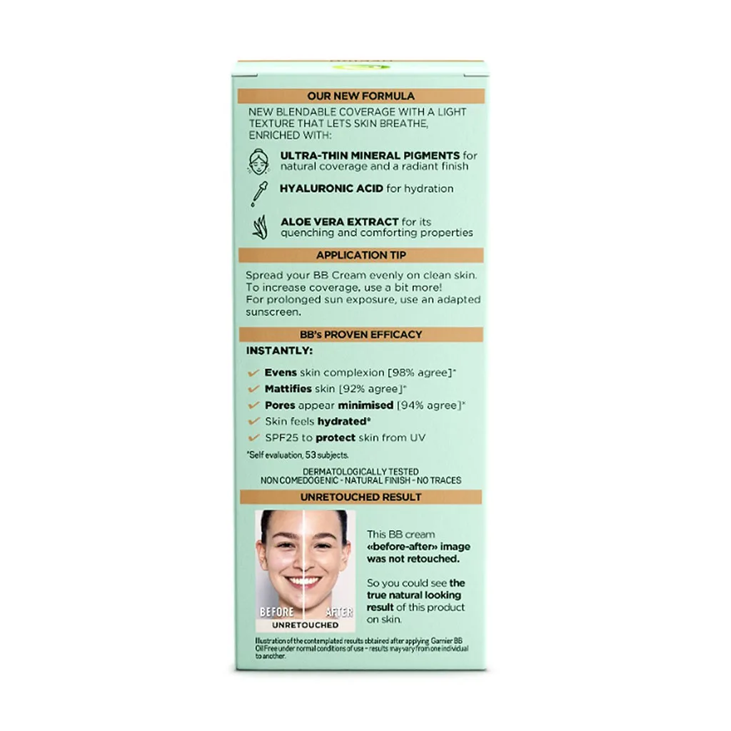 بی بی کرم گارنیر SPF25 حاوی هیالورونیک اسید