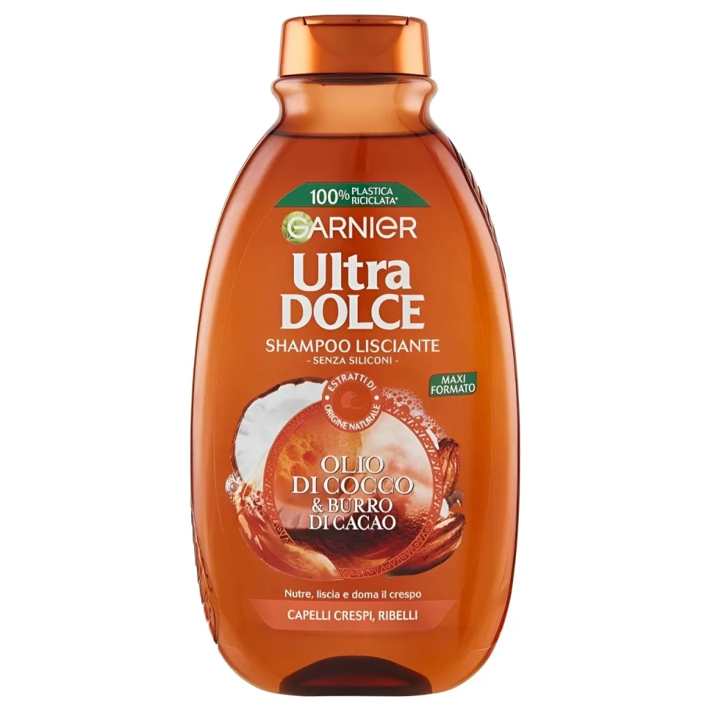 Garnier Ultimate Blends Smoothing Shampoo Coconut Oil and Cocoa Butter for Dry and Frizzy Hair