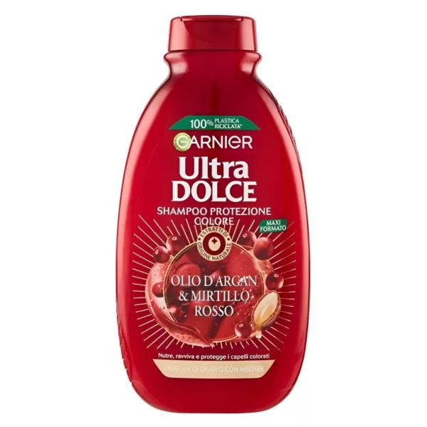 شامپو آرگان و کرن بری گارنیر محافظ و تثبیت رنگ مو OLIO D'ARGAR ROSSO