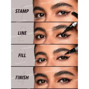 خط چشم دو سر شیگلم WING IT ضد آب قهوه ای
