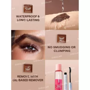 ریمل ضدآب شیگلم رنگ قهوه ای (ماکیاتو) Waterproof MACCHIATO