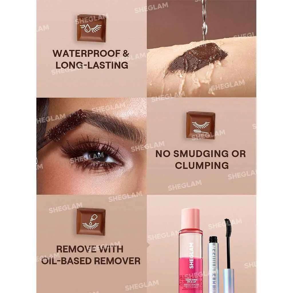 ریمل ضدآب شیگلم رنگ قهوه ای (ماکیاتو) Waterproof MACCHIATO