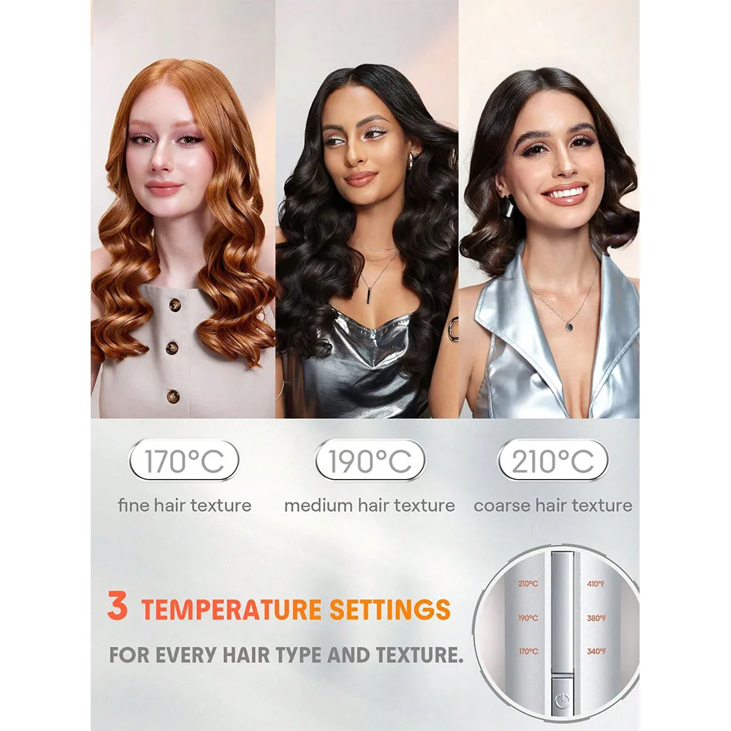 دستگاه فرکننده مو شیگلم چرخشی جادویی ٢ سایز