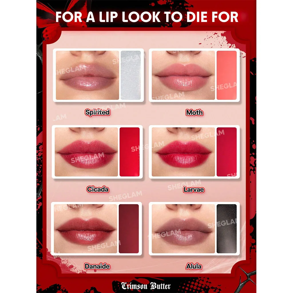 پالت رژ لب شیگلم پروانه ای crimson