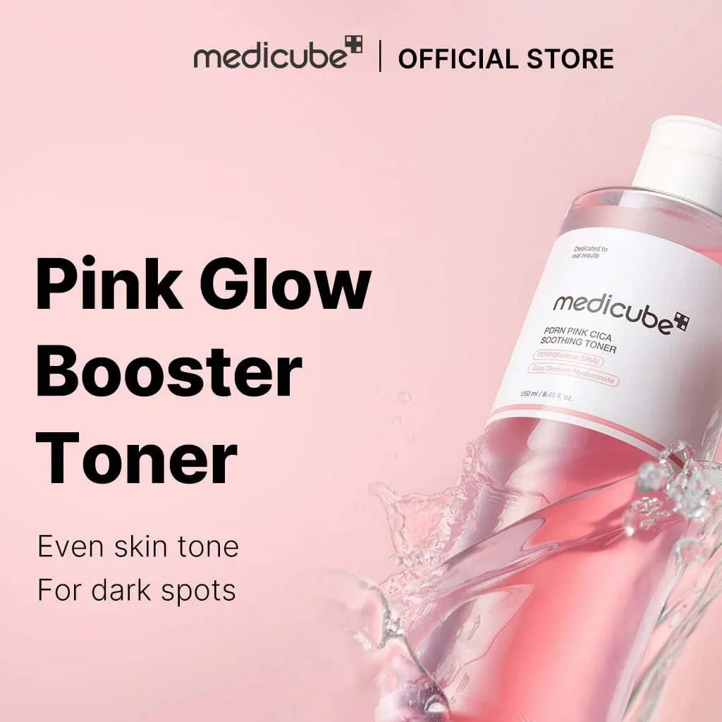 تونر تسکین دهنده مدی کیوب PDRN PINK CICA