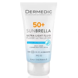 ضد آفتاب اولترا فلوئید درمدیک پوست حساس و نازک