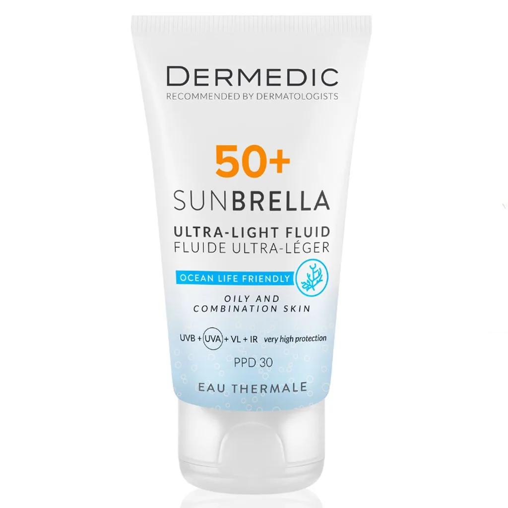 ضد آفتاب اولترا فلوئید درمدیک پوست حساس و نازک