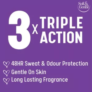 اسپری ضد تعریق سافت اند جنتل رایحه berry bliss میوه بری