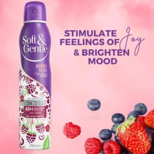 اسپری ضد تعریق سافت اند جنتل رایحه berry bliss میوه بری