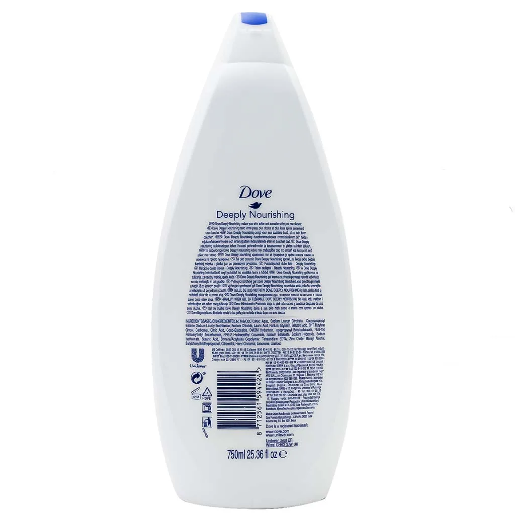 شامپو بدن مغذی کننده عمقی داو بدون سولفات و پارابن