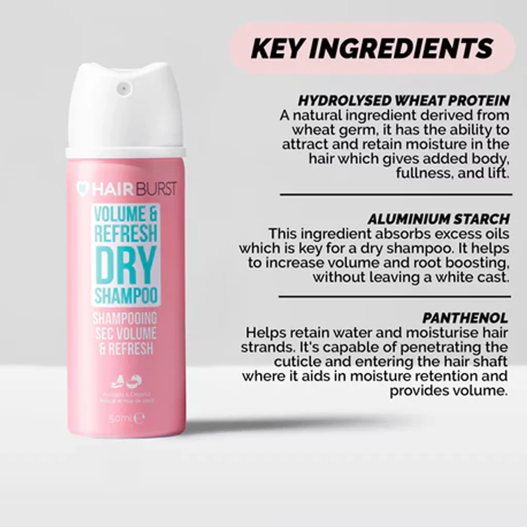 شامپو خشک هیربرست حجم دهنده شاداب کننده حذف چربی مو با عصاره آووکادو و نارگیل