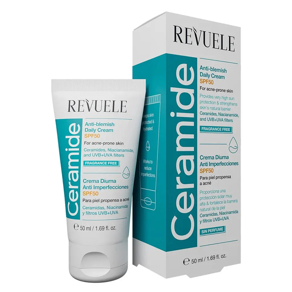 کرم سرامید ریول ضد جوش حاوی ضد آفتاب SPF50