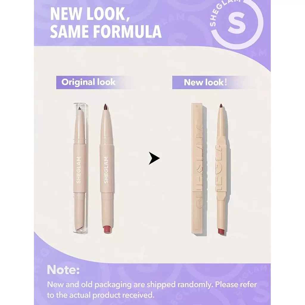 خط لب و رژلب مدادی دو طرفه شیگلم GLAM 101 در 4 رنگ