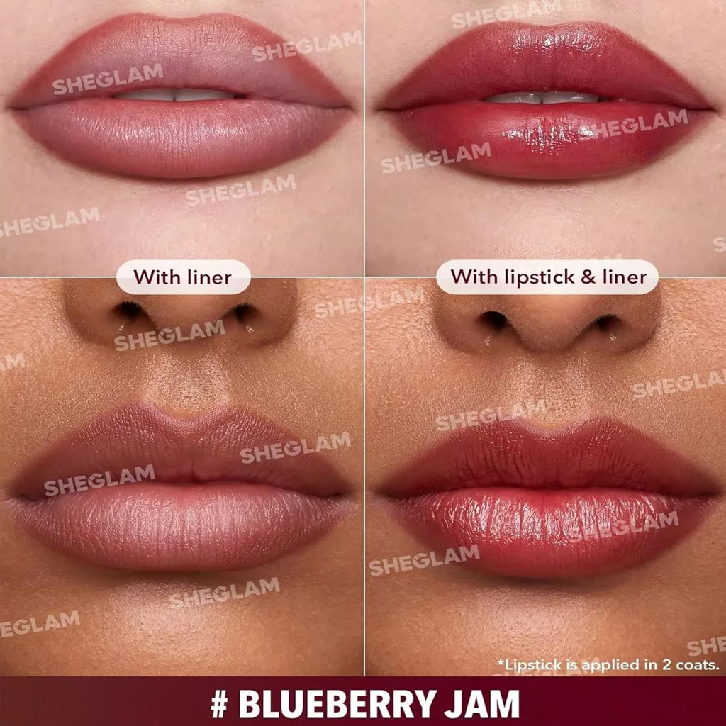 خط لب و رژلب مدادی دو طرفه شیگلم GLAM 101 در 4 رنگ