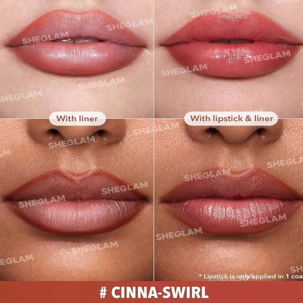 خط لب و رژلب مدادی دو طرفه شیگلم GLAM 101 در 4 رنگ