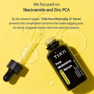 سرم جمع کننده منافذ تیام نیاسینامید 20%+زینک جعبه مشکی