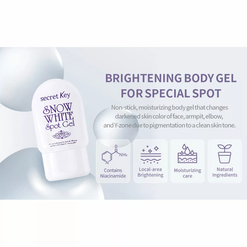 سفید کننده secret KEY مخصوص نواحی حساس بدن SNOW WHITE SPOT Gel
