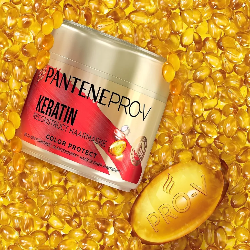 ماسک مو پنتن محافظ و تثبیت رنگ مو سری KERATIN