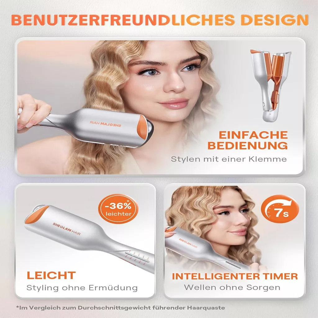 دستگاه ویو کننده مو beach waver شیگلم