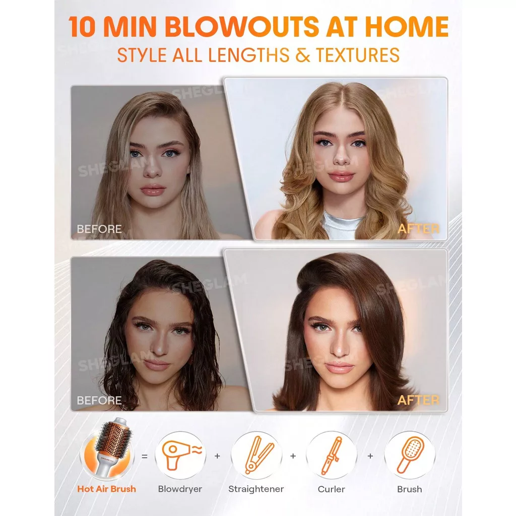 برس حرارتی حجم دهنده شیگلم volumizing