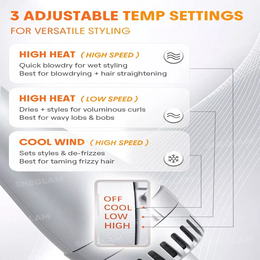 برس حرارتی حجم دهنده شیگلم volumizing