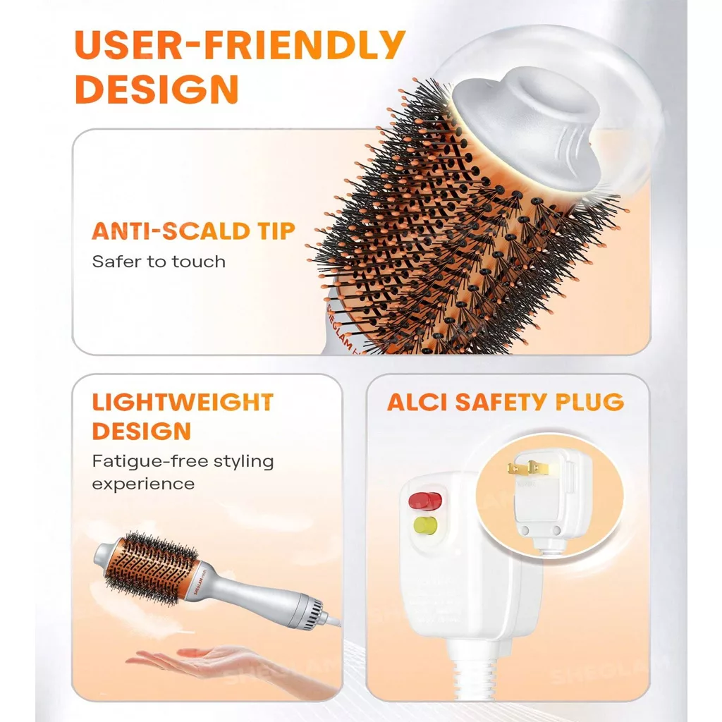 برس حرارتی حجم دهنده شیگلم volumizing