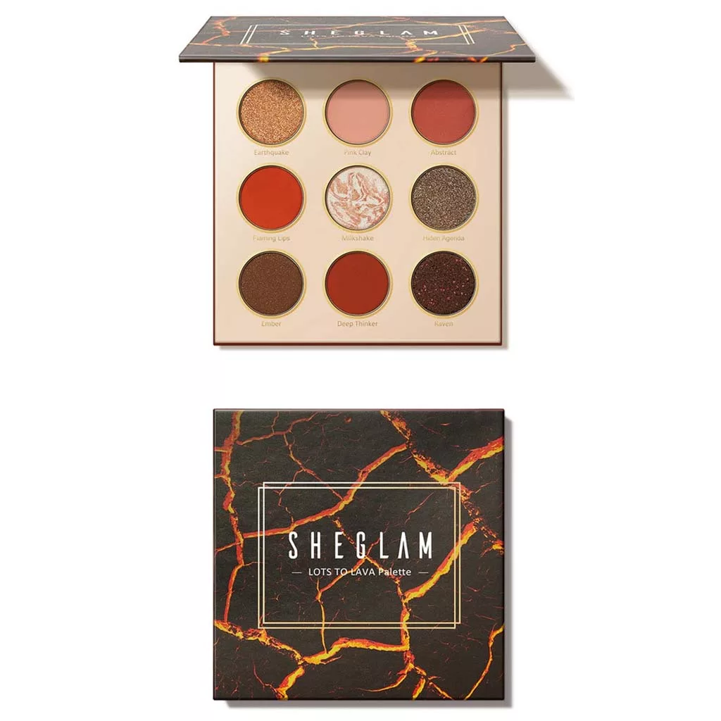 پالت سایه 9 رنگ شیگلم مدل lots of lava پالت سایه 9 رنگ شیگلم مدل lots of lava
