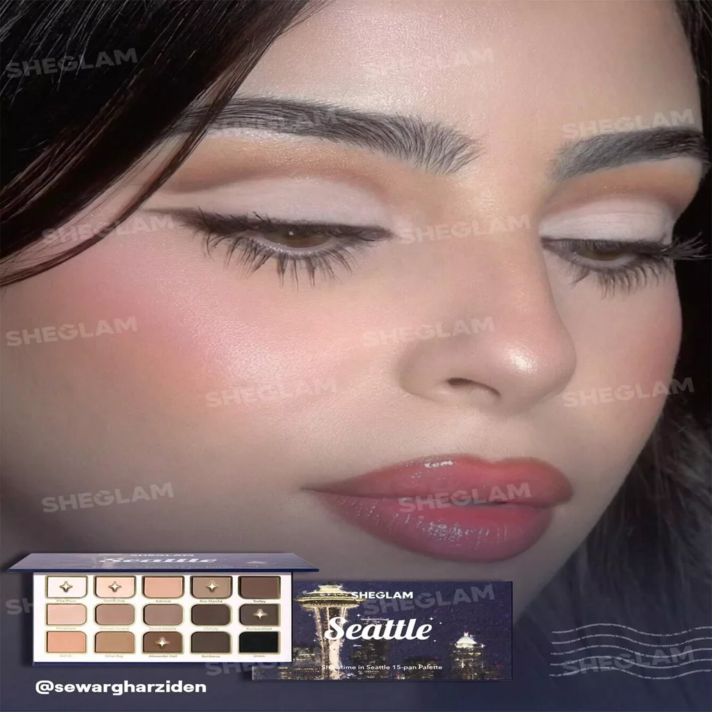 پالت سایه ۱۵ رنگ شیگلم مدل shower in seattle