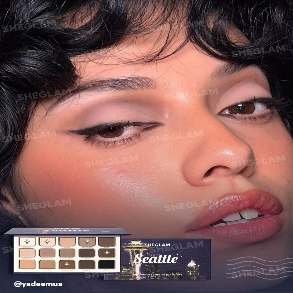 پالت سایه ۱۵ رنگ شیگلم مدل shower in seattle