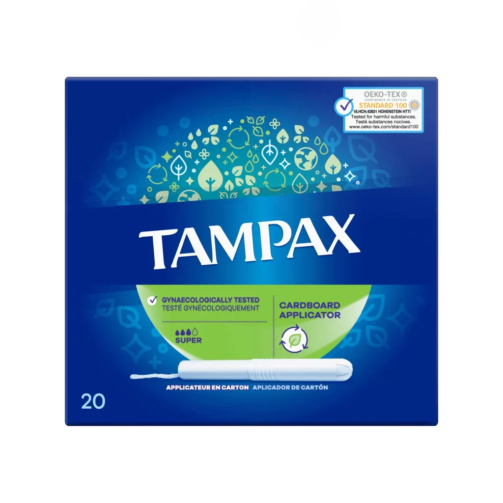 تامپون بهداشتی بانوان تامپکس SUPER سبز
