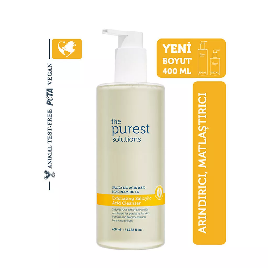 ژل شوینده سالیسیلیک اسید پیورست سولوشن کنترل کننده چربی و جوش