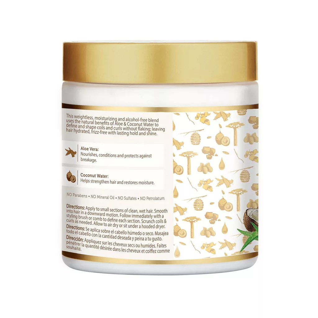 ژل موی فر قوی آفریکن پراید بدون الکل Aloe & coconut Water