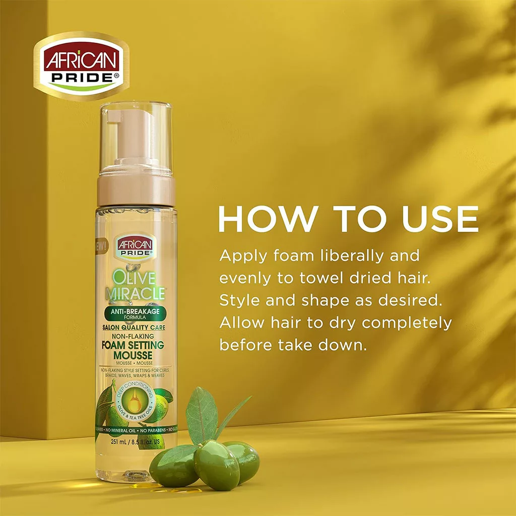 موس مو فر ضد موخوره ضد وز افریکن پراید FOAM SETTING MOUSSE