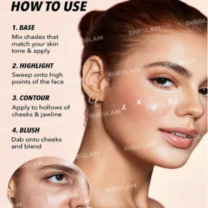 پالت کانتور شیگلم 12 رنگ کاموفلاژ VANILLA SCULPT