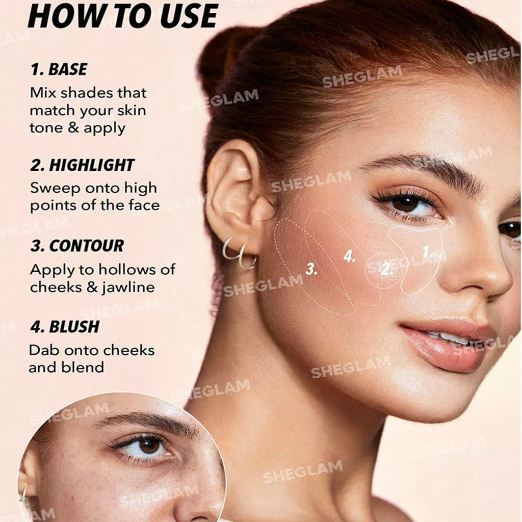 پالت کانتور شیگلم 12 رنگ کاموفلاژ VANILLA SCULPT