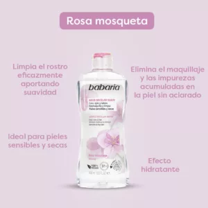 میسلار واتر چند کاره چشم لب و صورت باباریا پوست خشک و حساس