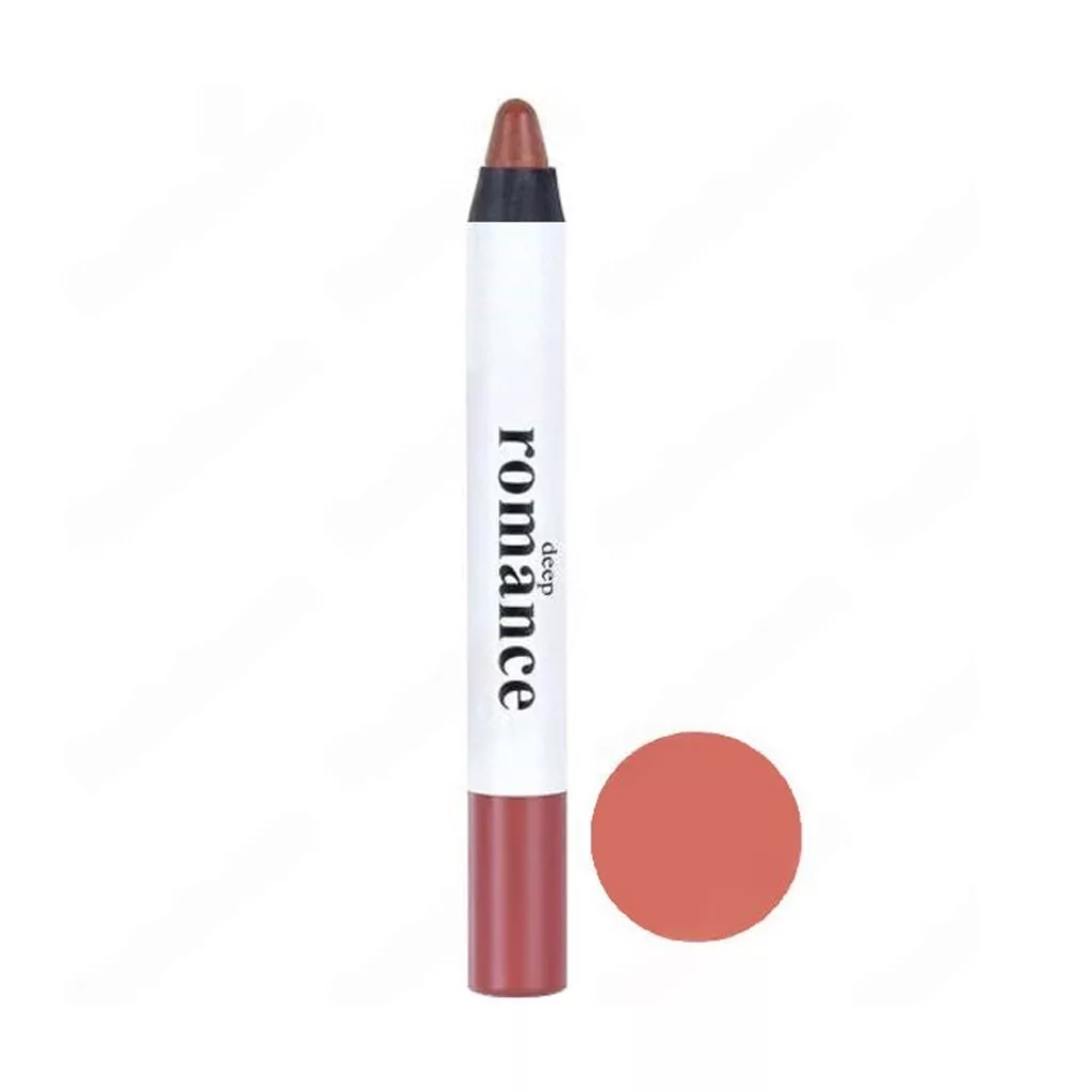 رژ لب مدادی مات و بادوام دیپ رمنس