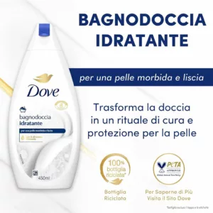 شامپو بدن ژلی داو رایحه شیر bagnodoccia