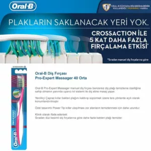 مسواک دو قلو اورال بی medium رنگ رندم Pro-Expert Massager