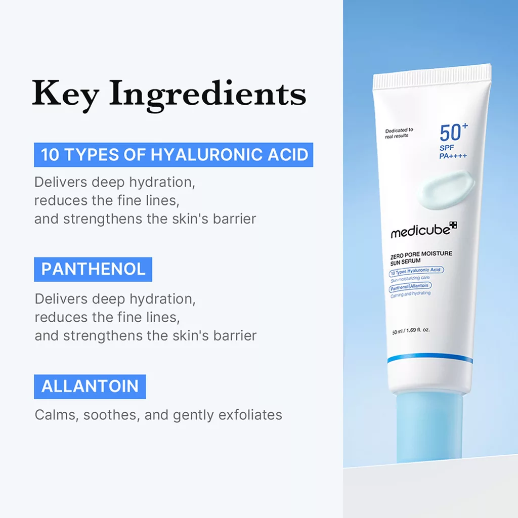 ضدآفتاب منافذ مدی کیوب زیرو مویسچر Zero pore