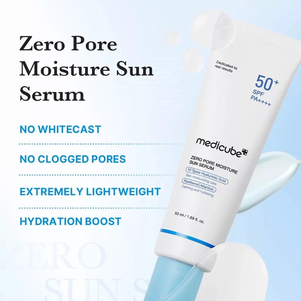 ضدآفتاب منافذ مدی کیوب زیرو مویسچر Zero pore